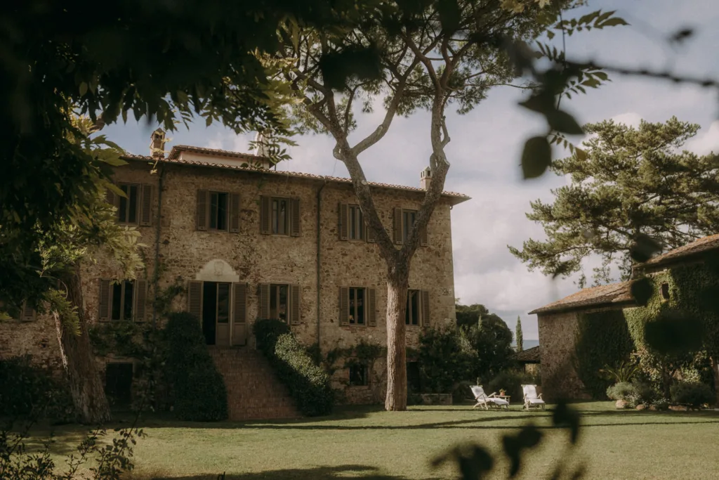 Frontal View of the Villa at La Pescaia Resort in Maremma, Tuscany